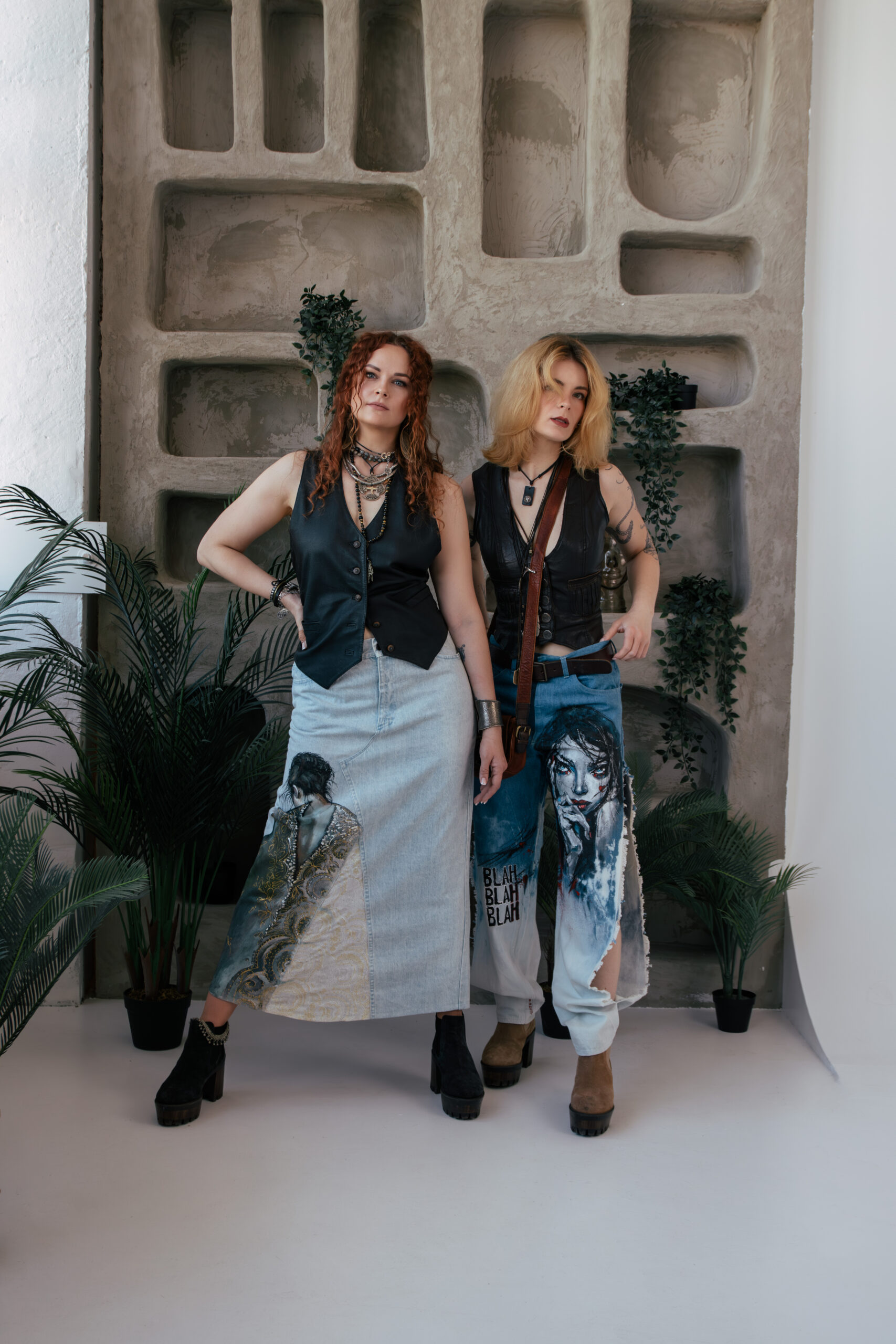 Ilgas džinsinis sijonas „JI“ - Image 2