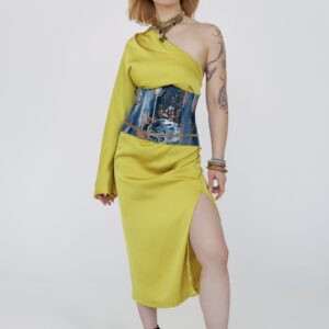 Džinsinis korsetas „Mėlynas pasaulis“